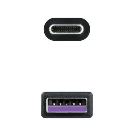 NANO CABLE Cable USB 2.0 USB-C/M - A/M 1,5m Negro